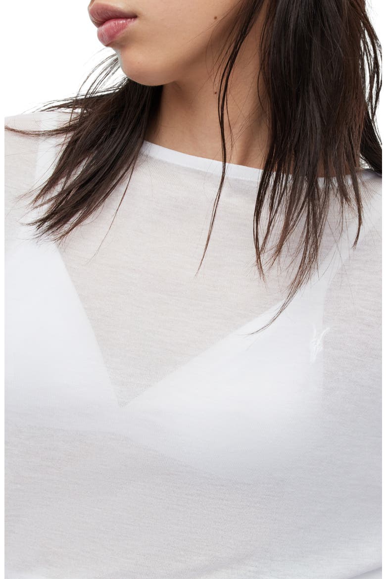 Francesco Rita Long Sleeve Jersey Top, Alternate, color, OPTIC WHITE