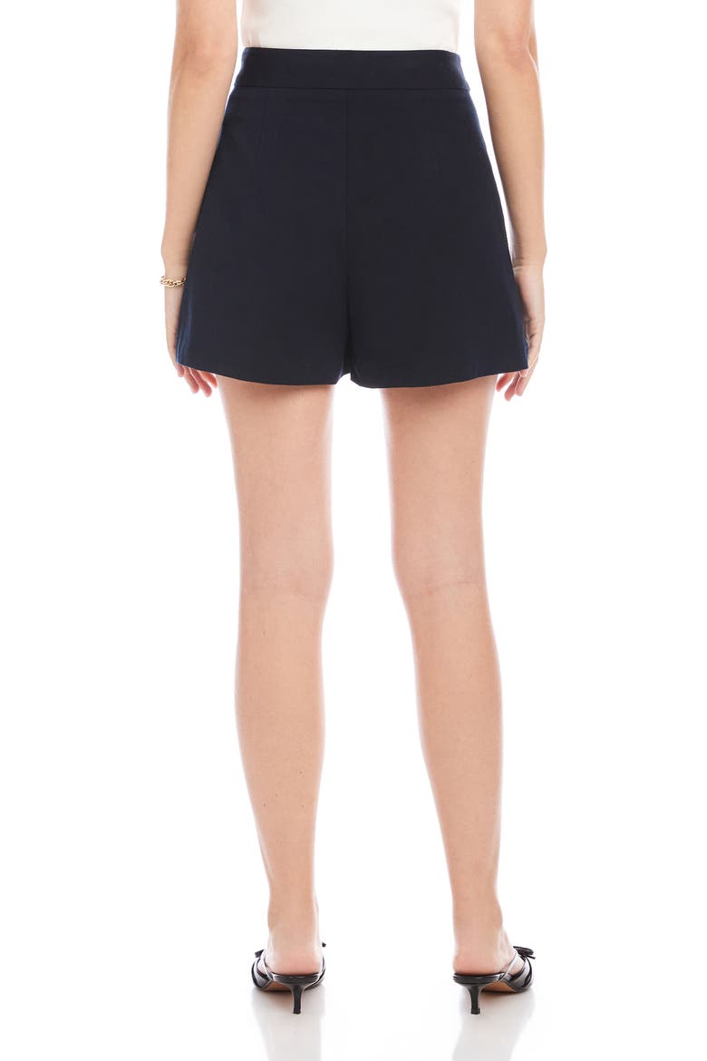 Cassidy Pleated Shorts, Alternate, color, MIDNIGHT BLUE