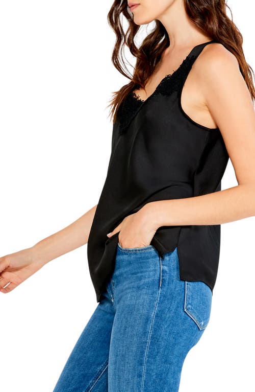 Nic + Zoe Lace Tank In Black