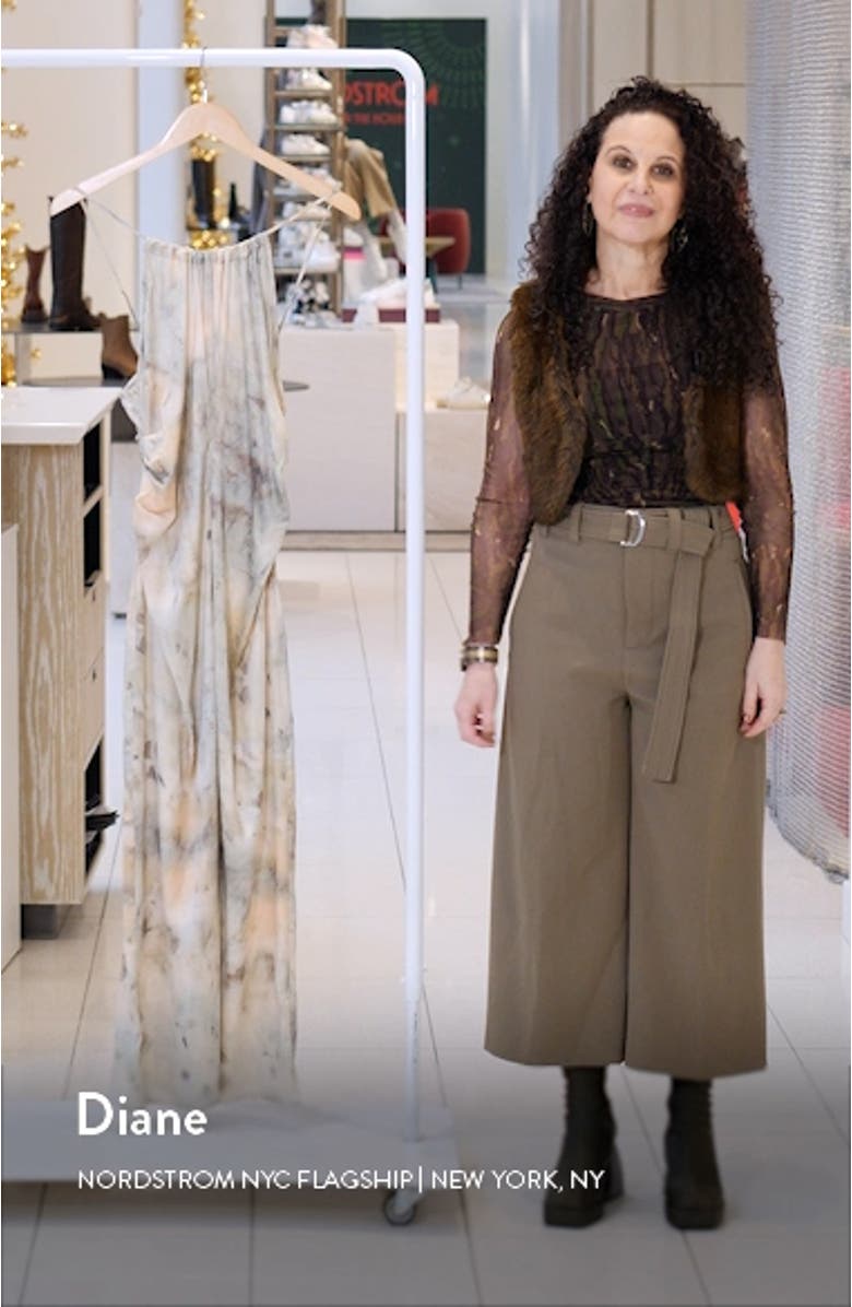 Tie Dye Satin Midi Dress, sales video thumbnail