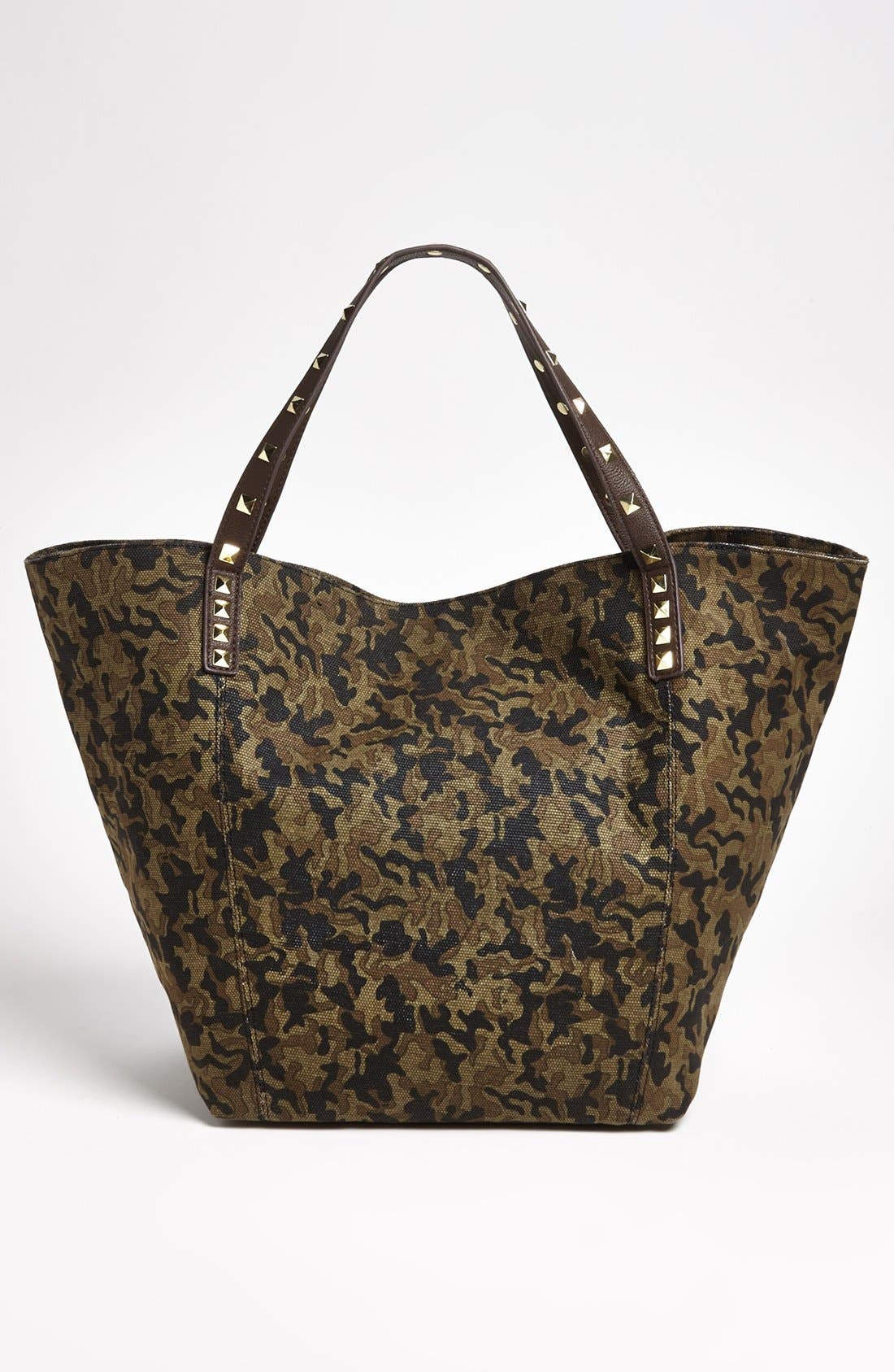 Steve Madden Studded Tote, Extra Large, Alternate, color, CAMOUFLAGE