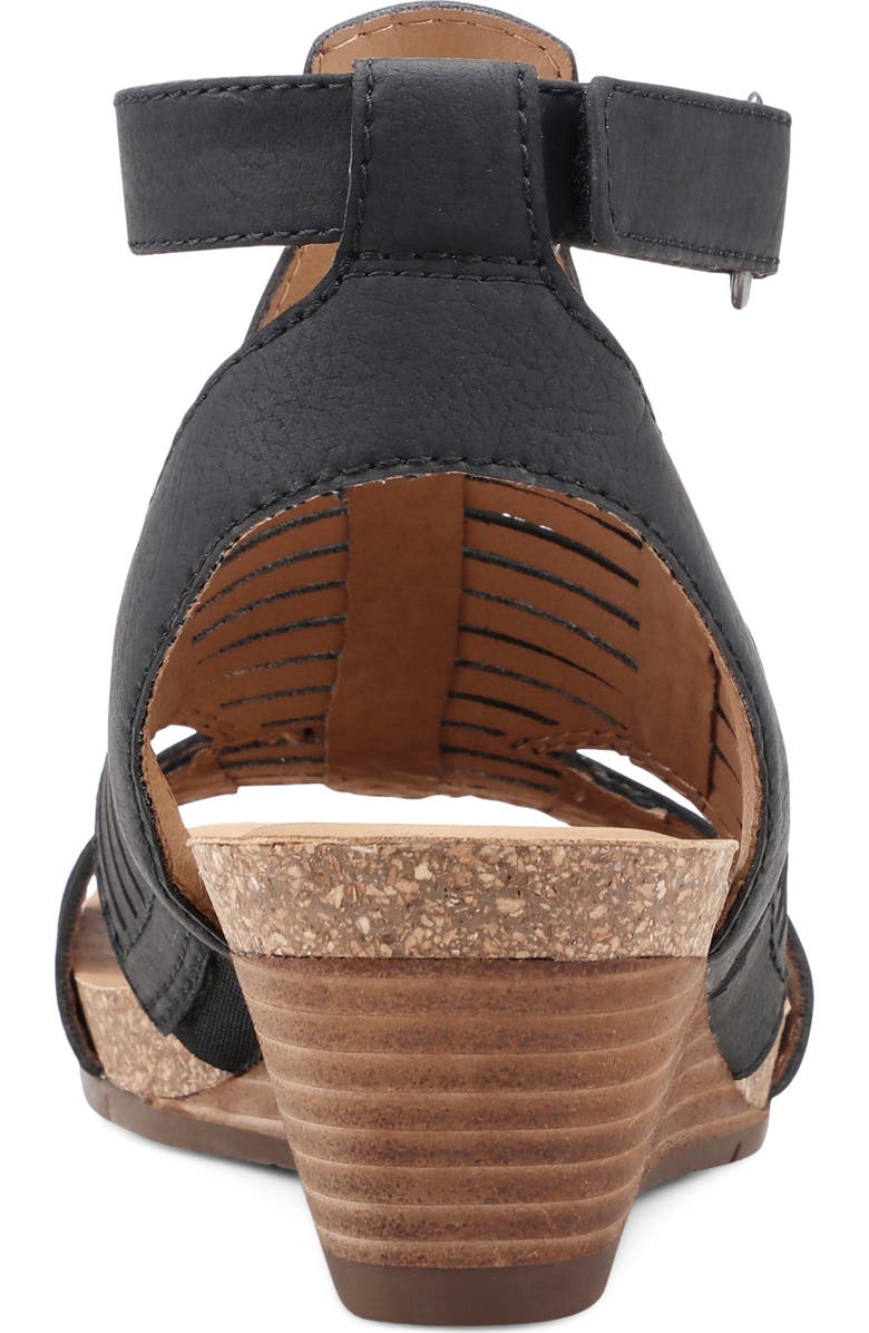 Earth<sup>®</sup> Helodie Wedge Sandal, Alternate, color, Black