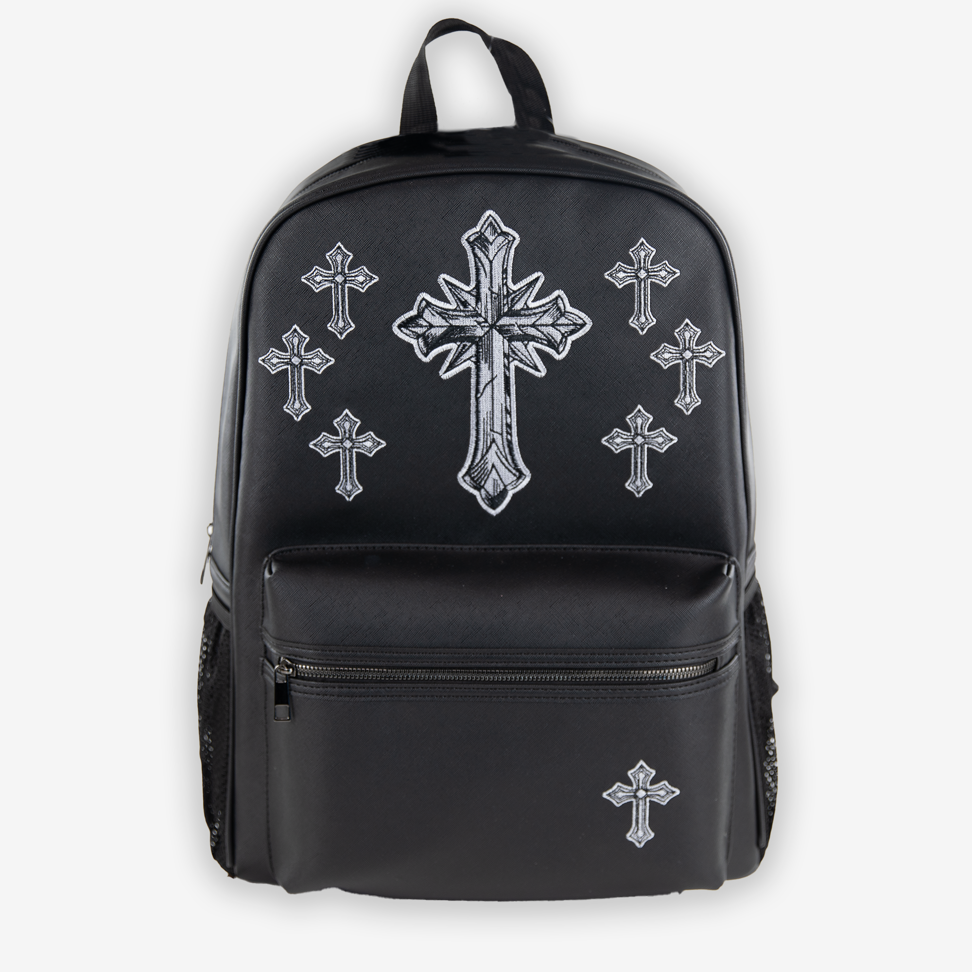 Contrast Cross Backpack, Main, color, Black/ Death Crosses