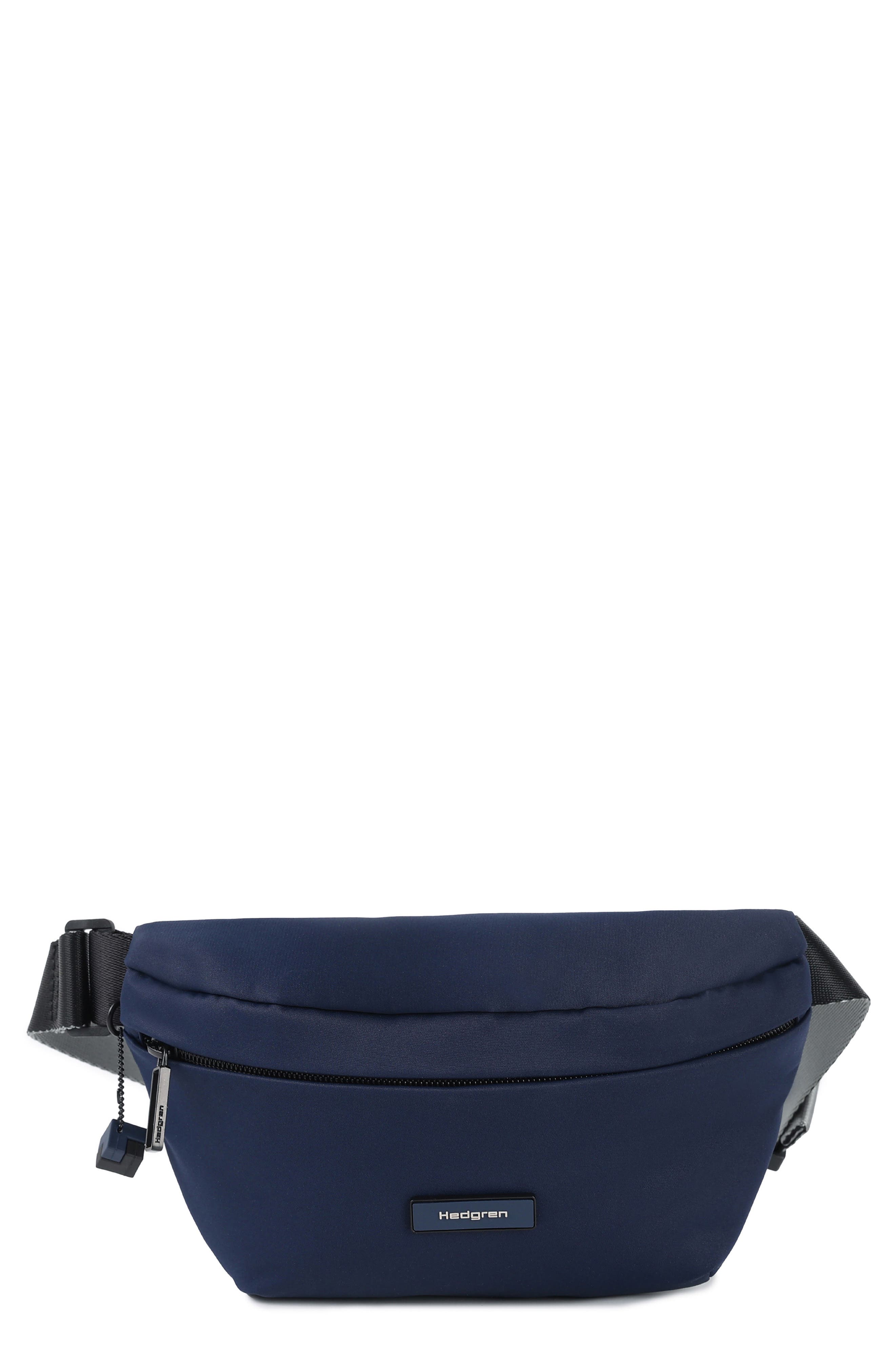 Halo Water Repellent Belt Bag, Main, color, NAVY COSMOS