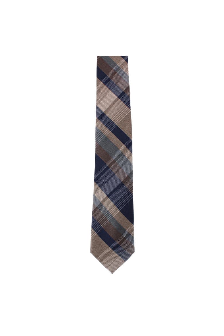 Rolando Stately Plaid Wool Blend Business Necktie, Alternate, color, Multiple