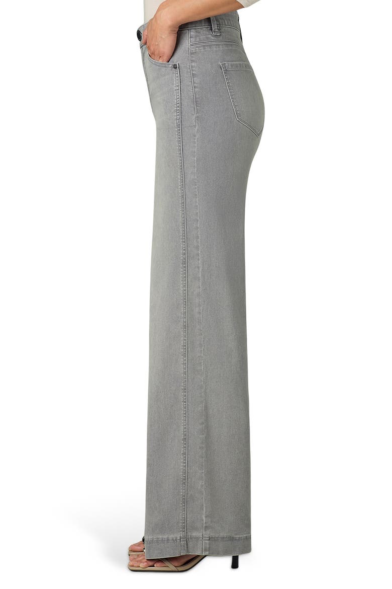 Gracie Skyrise Double Side Seam Wide Leg Jeans, Alternate, color, LIGHT GREY