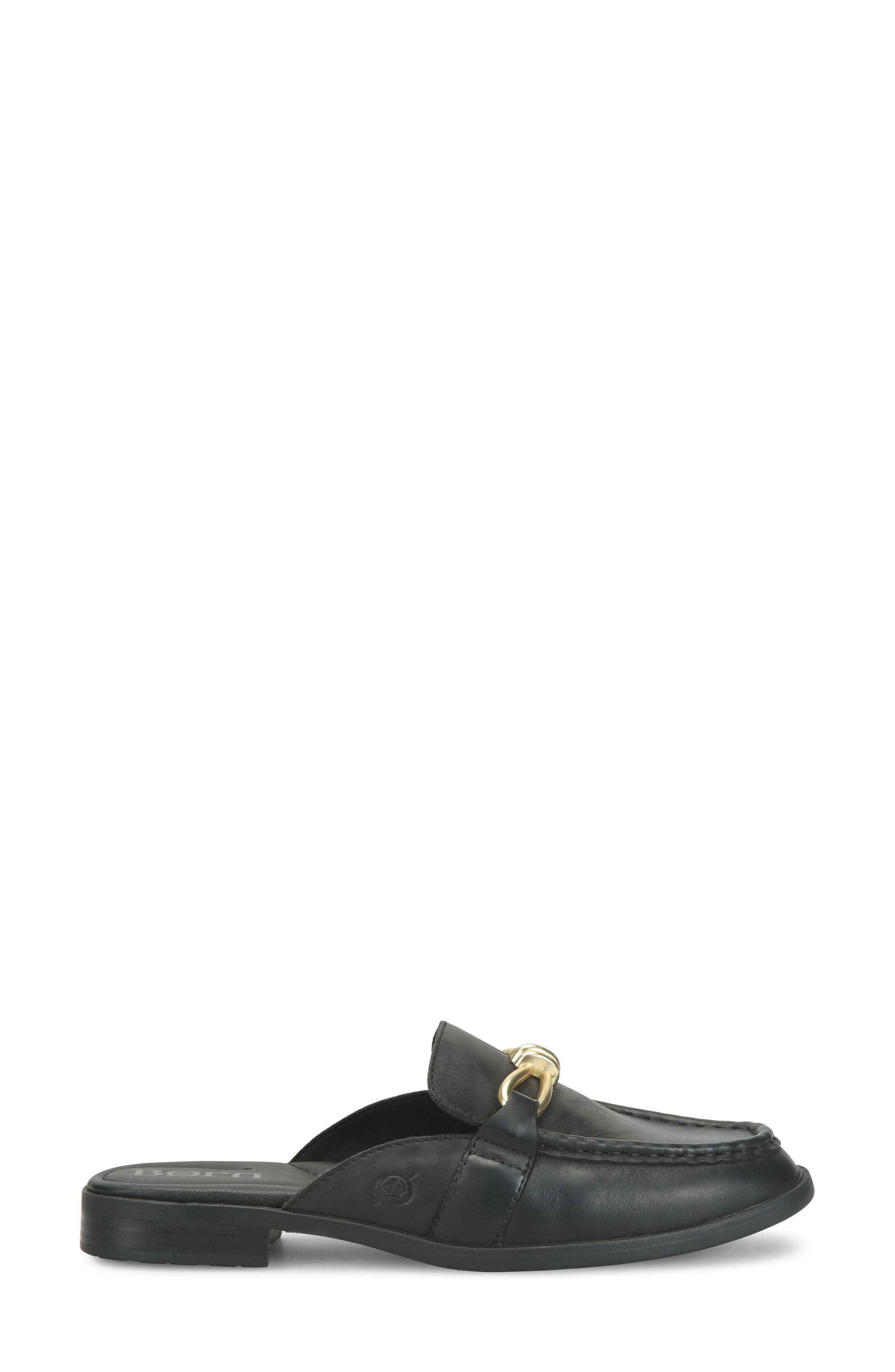 Børn Claire Bit Mule, Alternate, color, Black Leather