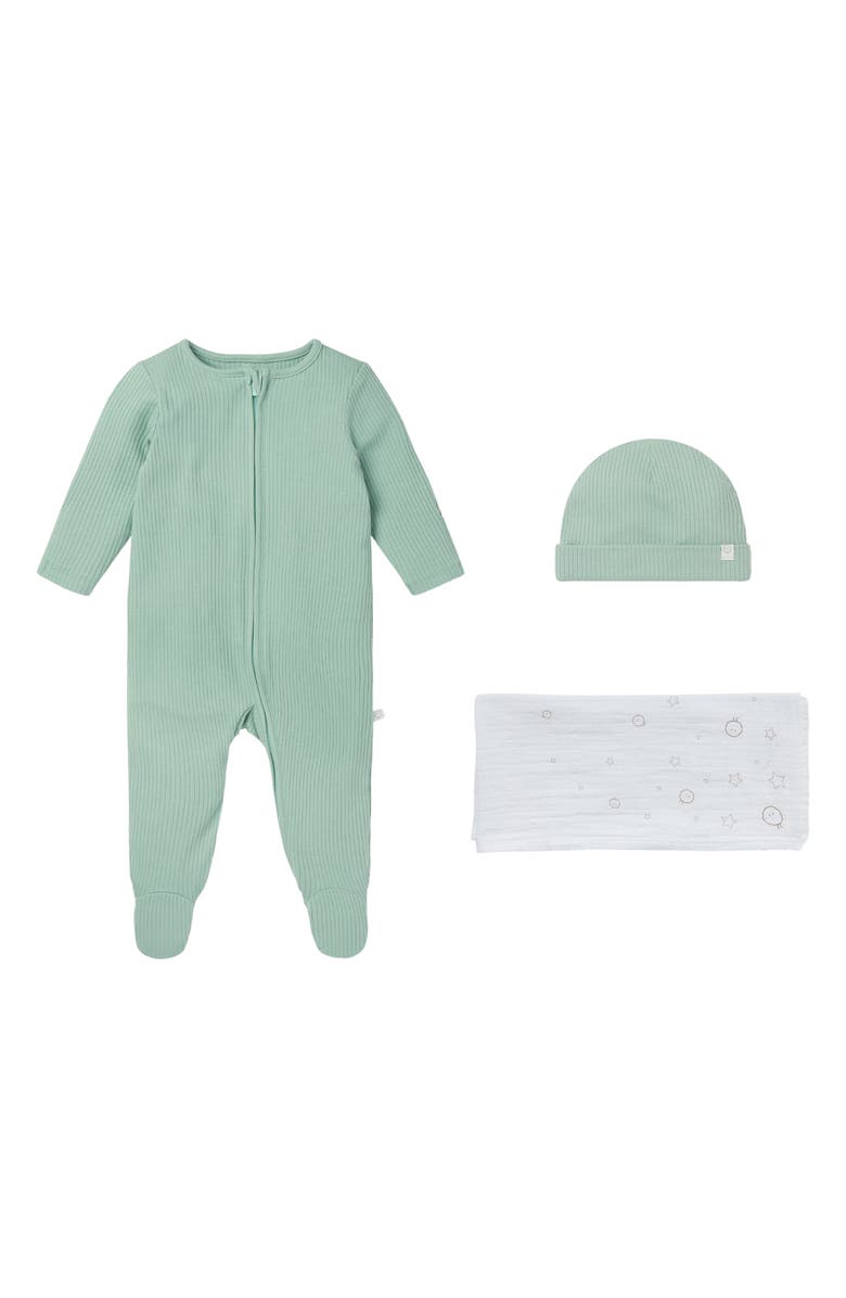 MORI Take Me Home Footie, Hat & Blanket Set, Main, color, 