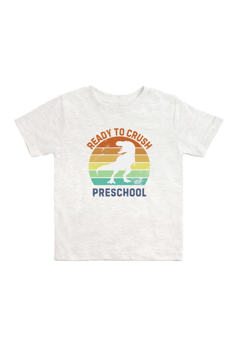 Ready to Crush Preschool Short Sleeve T-Shirt, Main, color, Ash