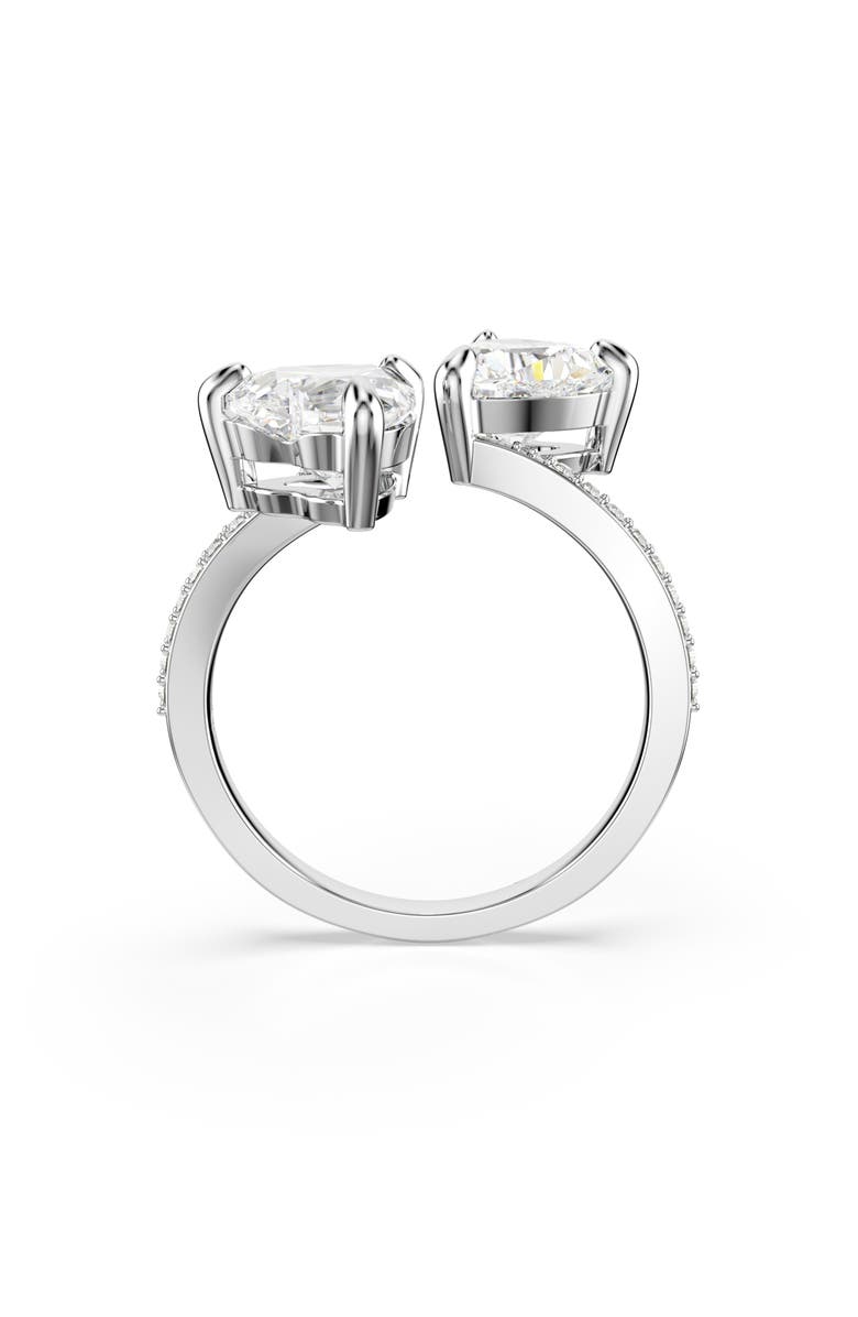 Swarovski Mesmera Hearts Ring, Alternate, color, White/ Silver