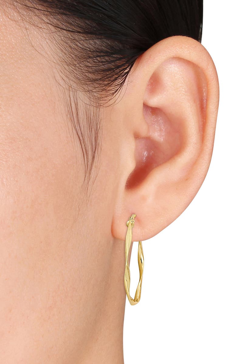 DELMAR 19mm Twisted Hoop Earrings, Alternate, color, 