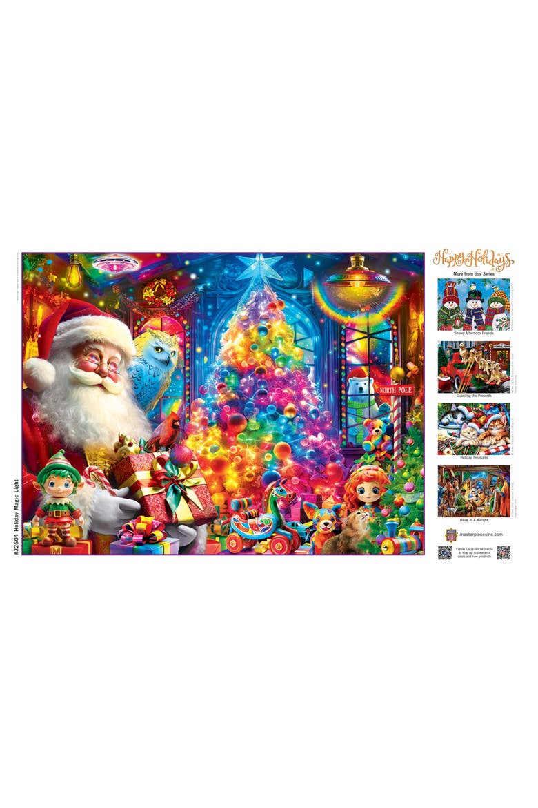 Holiday Magic Light 300pc Jigsaw Puzzle, Alternate, color, Multicolor