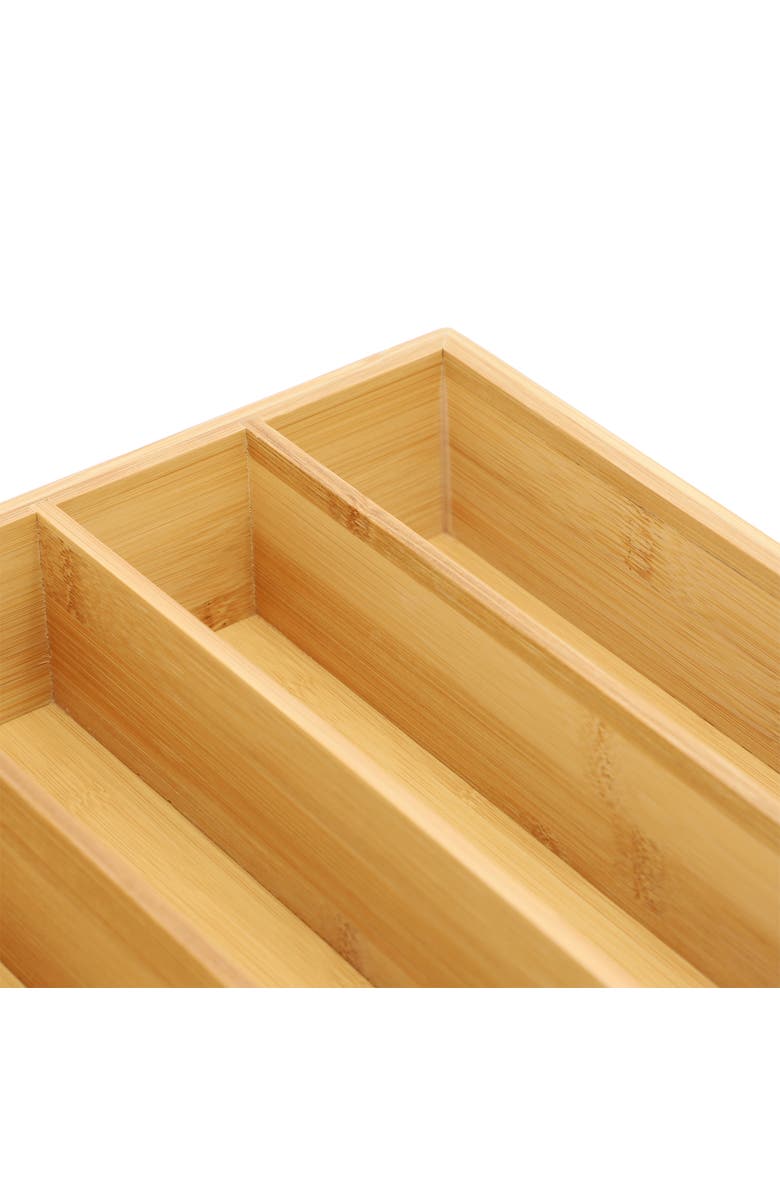 Megachef Wood Sectional Drawer Organizer, Alternate, color, Bamboo