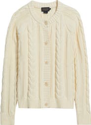 Pendleton Cable Knit Cotton Cardigan