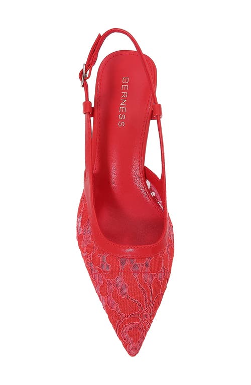 BERNESS BERNESS HEIDI LACE SLINGBACK PUMP