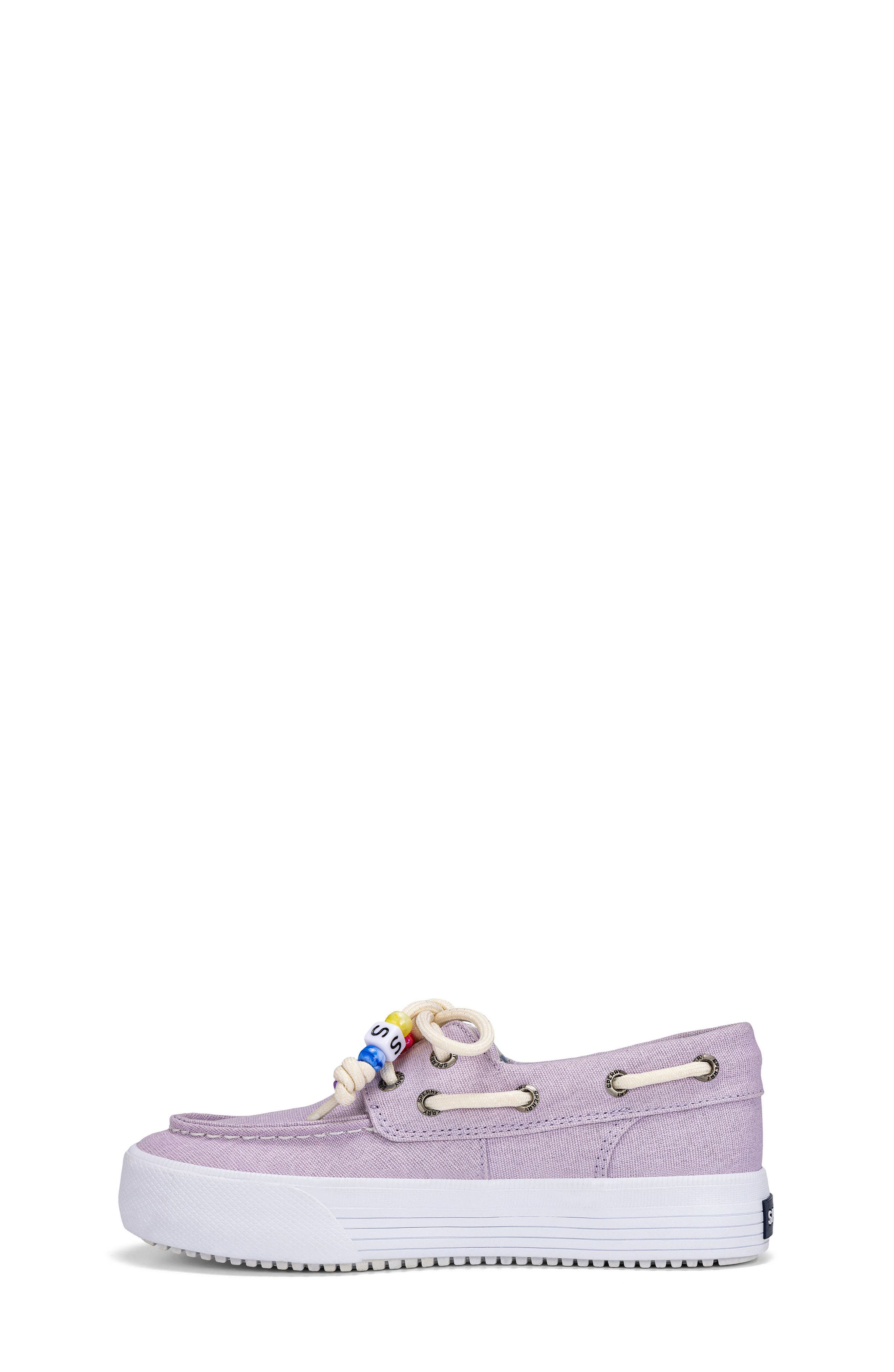 Sperry Kids' Bahama Platform Boat Shoe, Alternate, color, Lavender