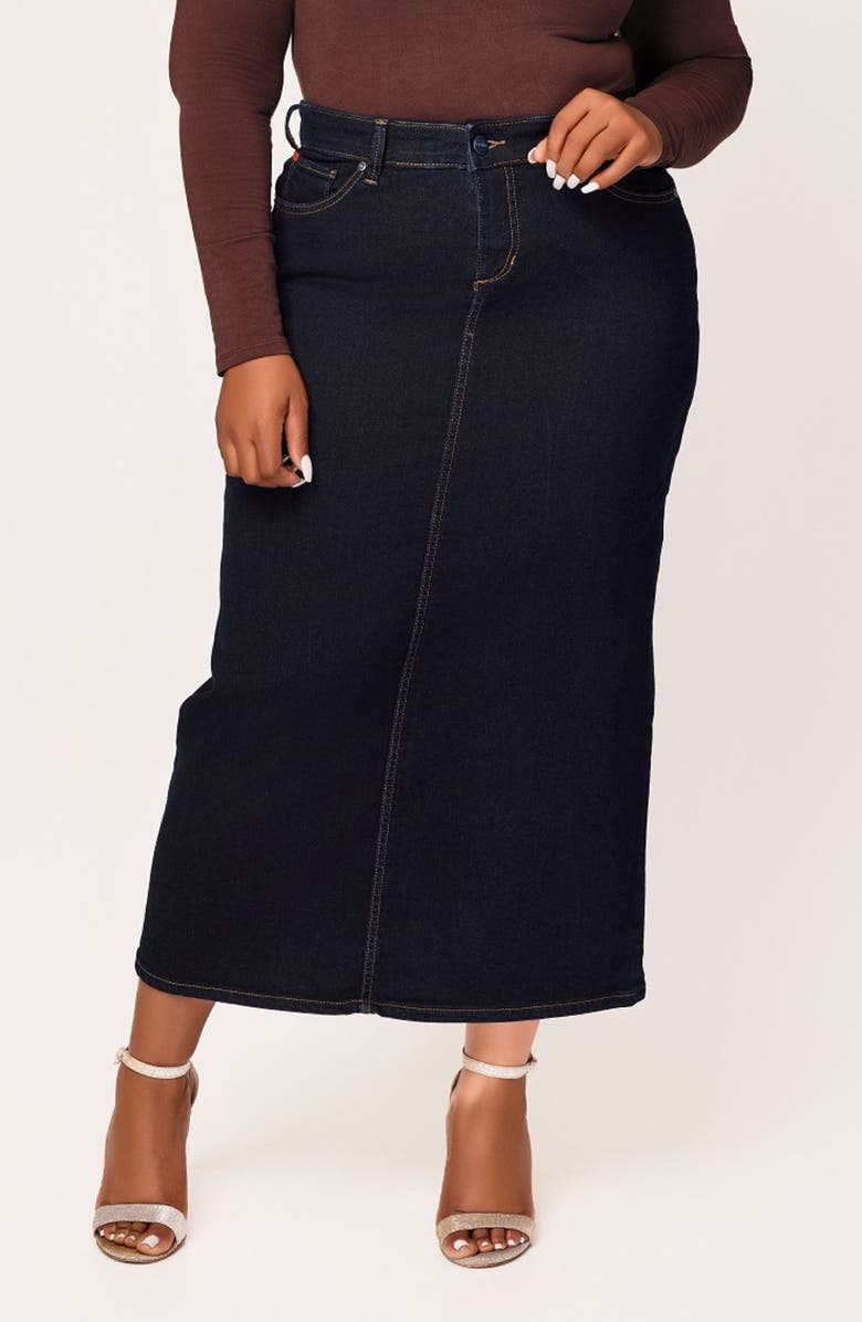 SLINK Jeans Denim Maxi Skirt, Main, color, Ava