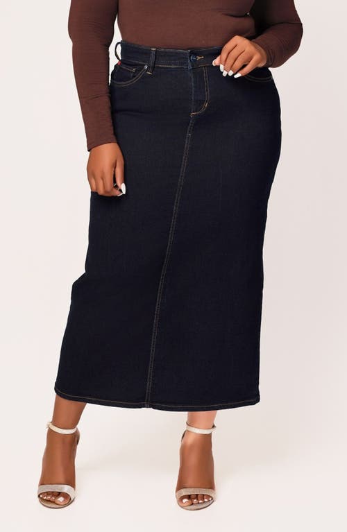 Slink Jeans Denim Maxi Skirt In Ava