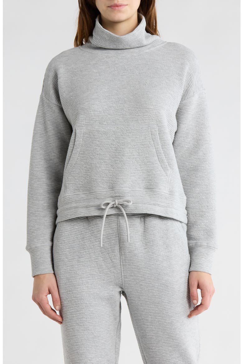 Eva Ottoman Cotton Blend Sweatshirt, Main, color, HEATHER GREY