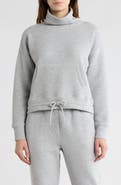 90 DEGREE BY REFLEX Eva Ottoman Cotton Blend Sweatshirt