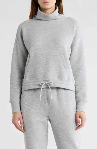 90 DEGREE BY REFLEX Eva Ottoman Cotton Blend Sweatshirt