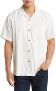 Tommy Bahama Beach Wishes Solid Short Sleeve Silk Button-Up Shirt