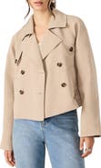 Steve Madden Double Breasted Short Trench Coat