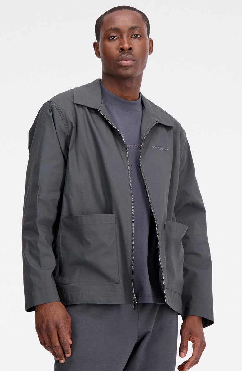 New Balance Athletics Linear Woven Track Jacket, Alternate, color,