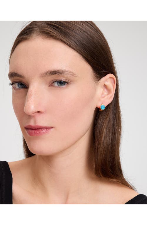 Kate Spade Gemstone-embellished Earrings In Turquoise.