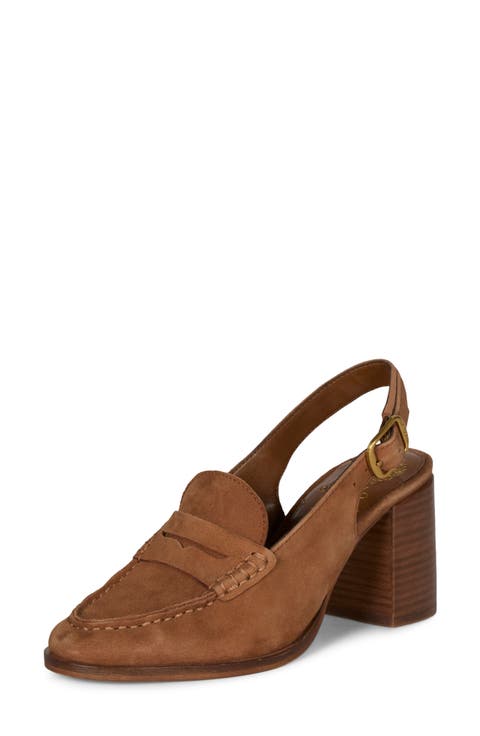 Grinie Slingback Penny Loafer Pump (Women)
