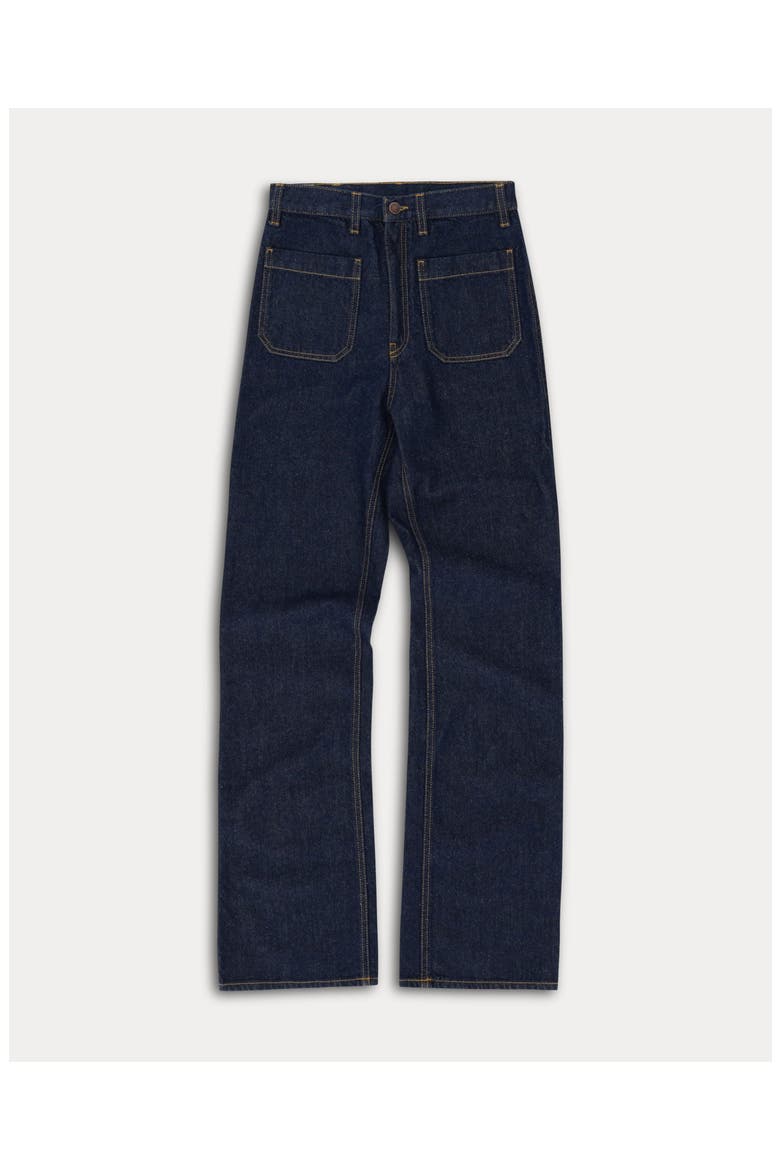 Jane Bootcut Denim Trousers, Main, color, Indigo Rinse