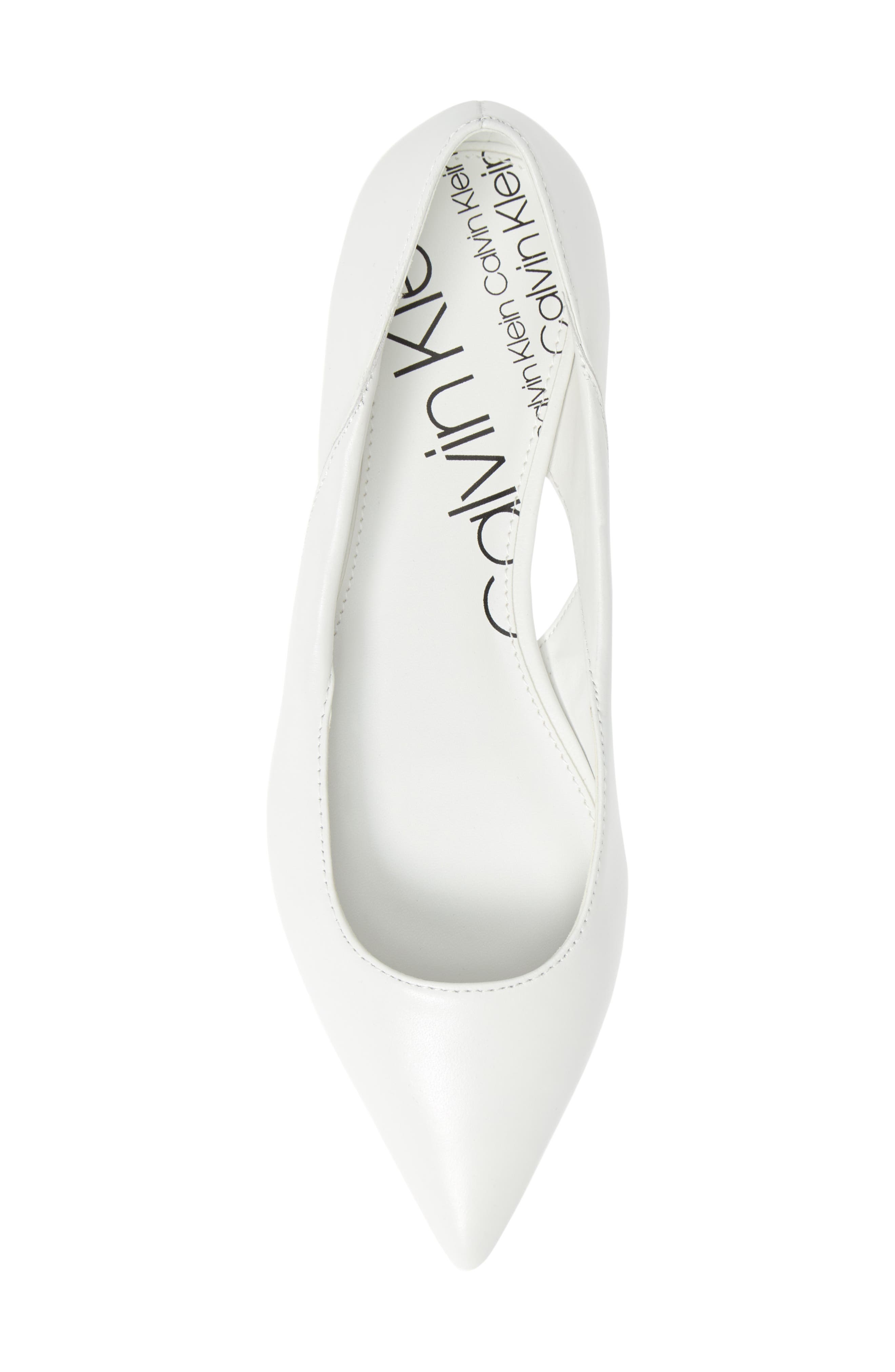 Merrel Flat, Alternate, color, WHITE LEATHER