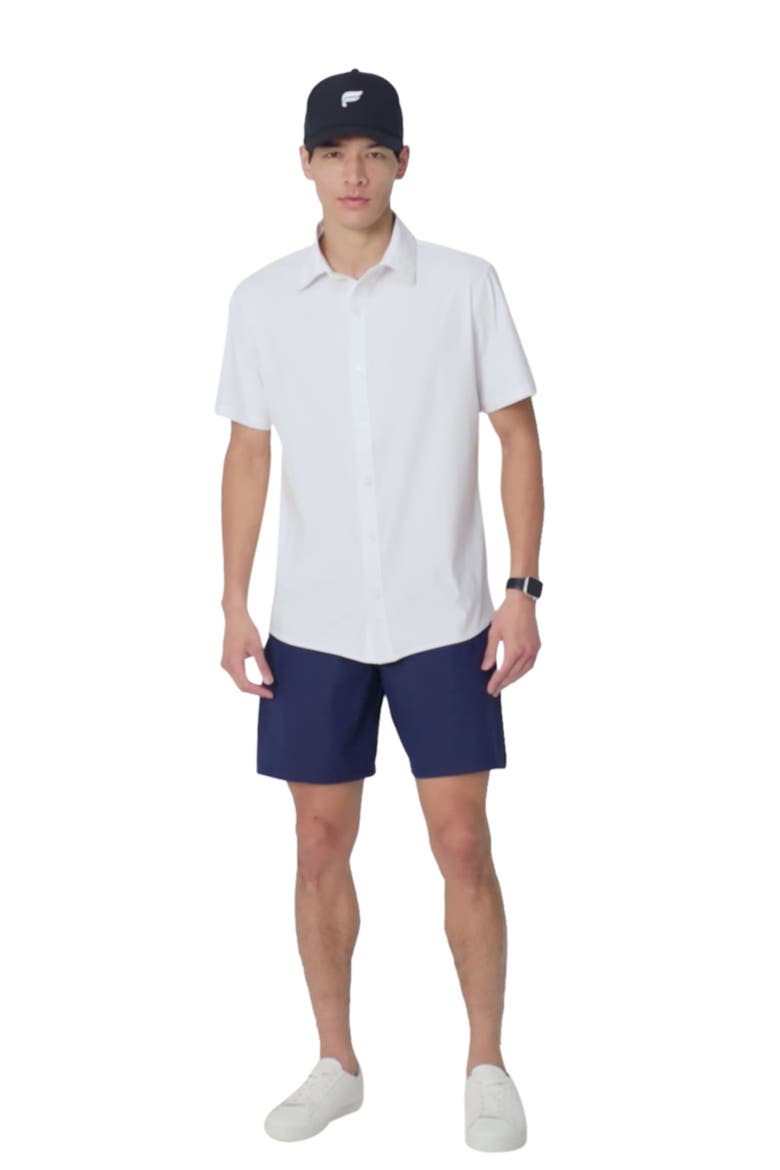The Don Short Sleeve Button Up, Alternate, color, Classic White