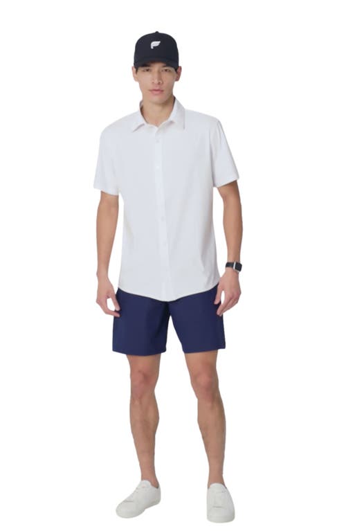 Fabletics The Don Short Sleeve Button Up In White
