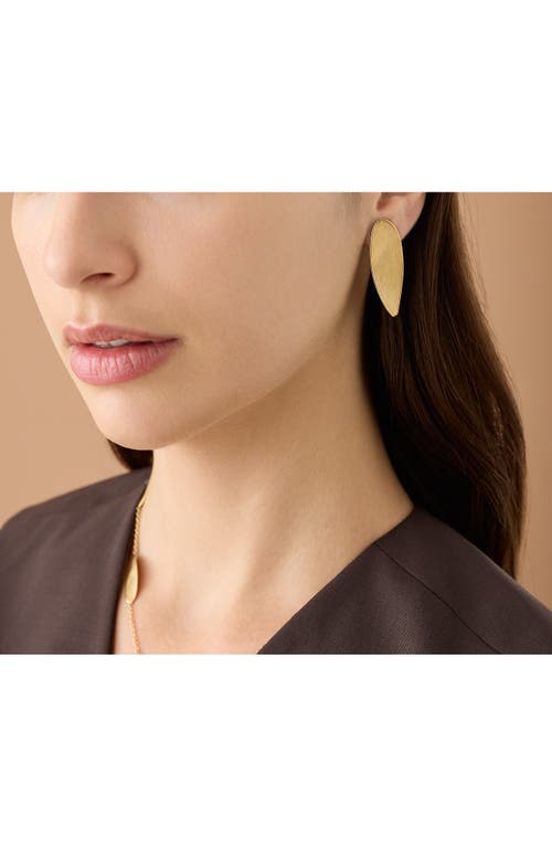Marco Bicego Lunaria Twist Drop Earrings In Gold