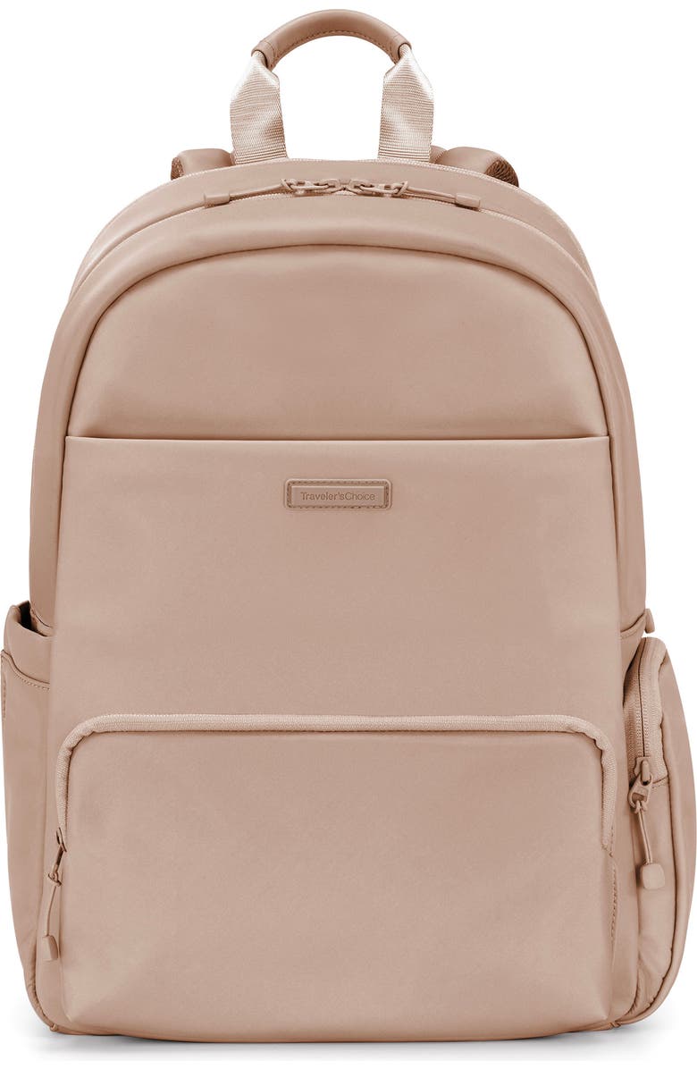TRAVELERS CHOICE Iria 17-Inch Laptop Backpack, Main, color, Latte Beige