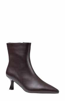 Rilan Pointed Toe Faux Leather Bootie