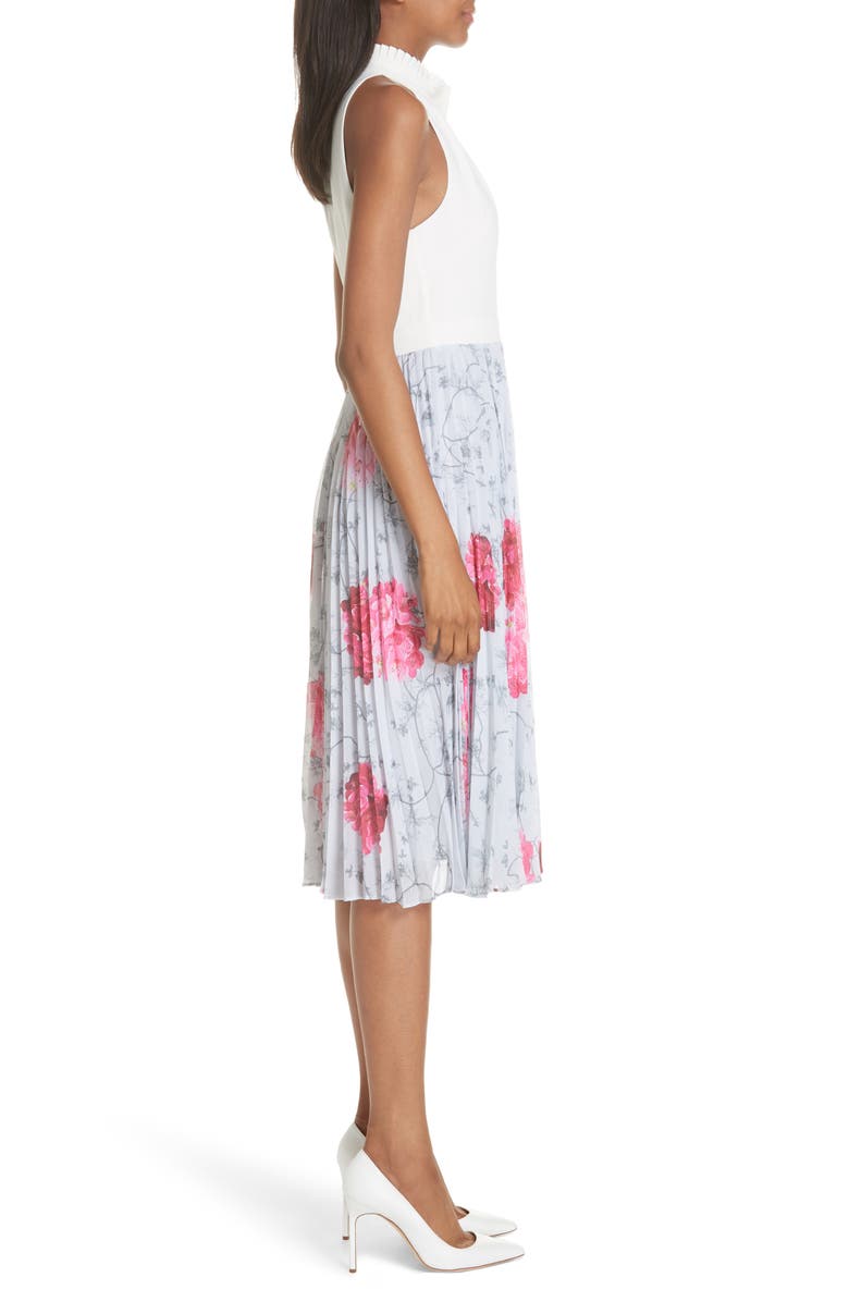 Ted Baker London Babylon Pleat A-Line Dress, Alternate, color, 