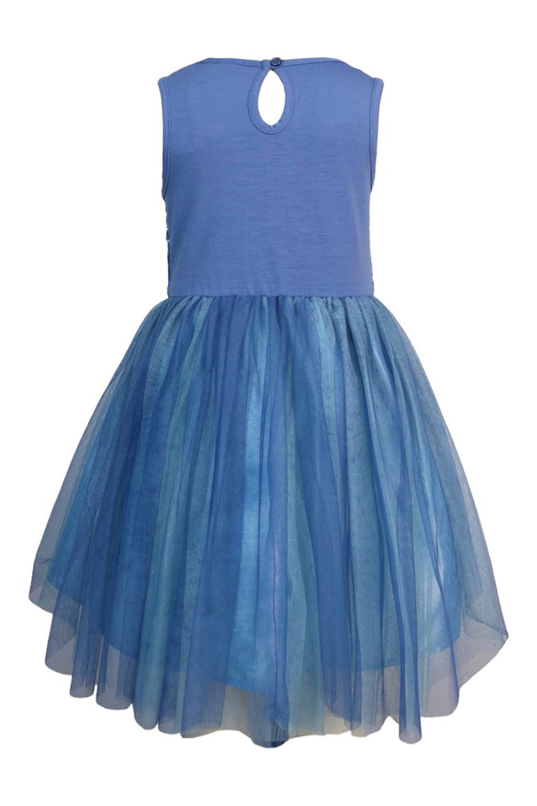 Kids' Sequin Butterfly Mesh Party Dress, Alternate, color, BLUE