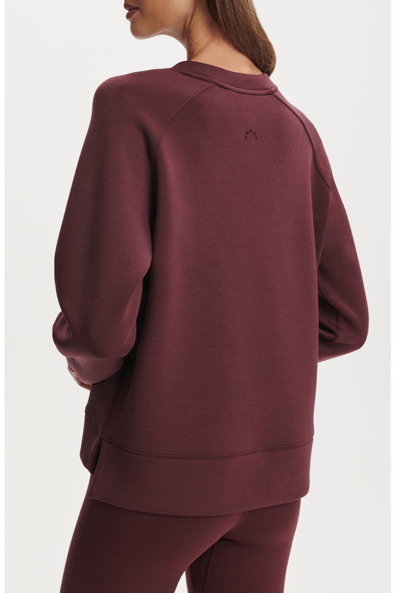 Zosia Midlayer Crewneck Sweatshirt, Alternate, color, SASSAFRAS