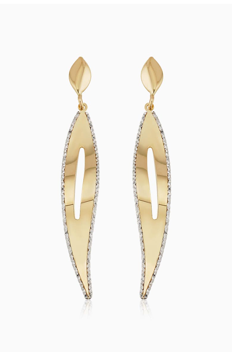 Oradina 14K Yellow & White Gold Milan Drop Earrings, Main, color,