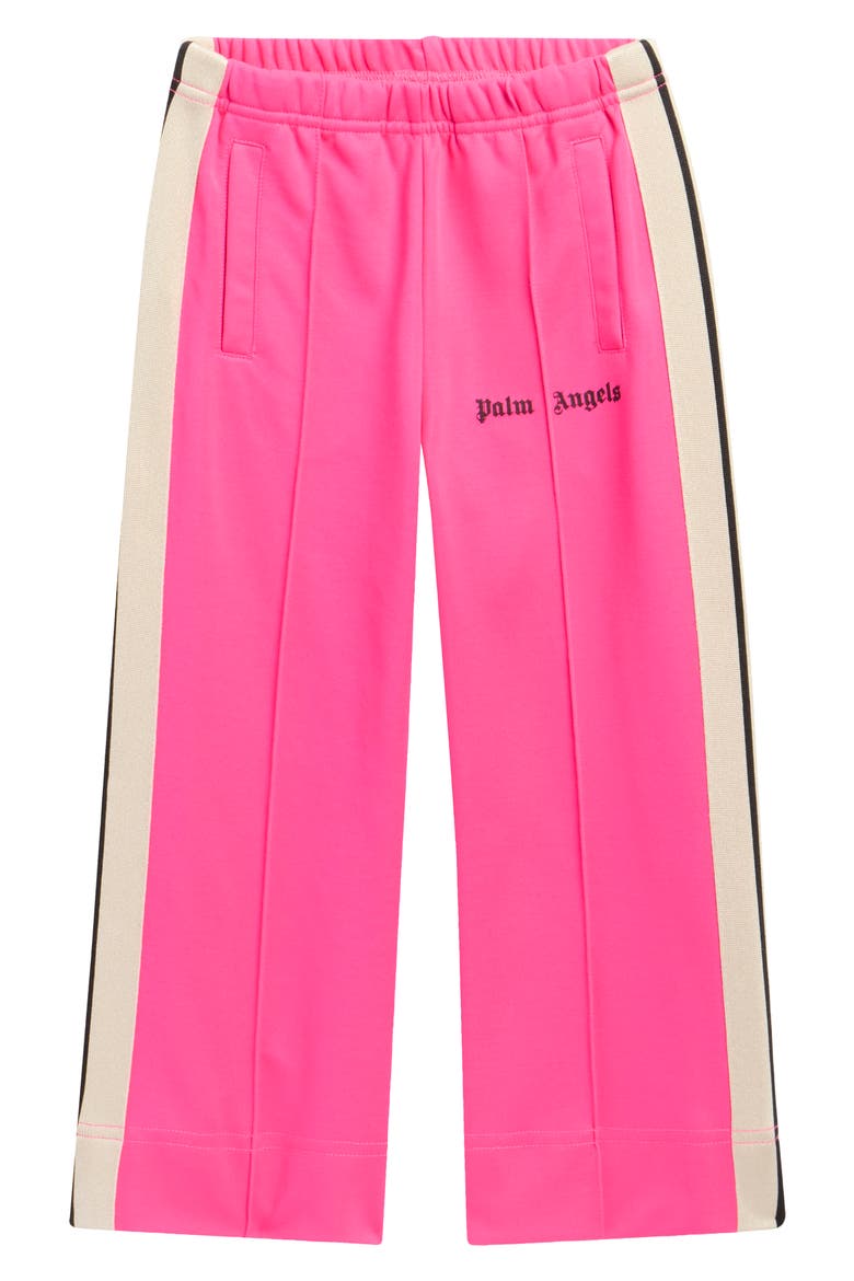 Kids' Wide Leg Track Pants, Main, color, FUCHSIA FLUO BLACK