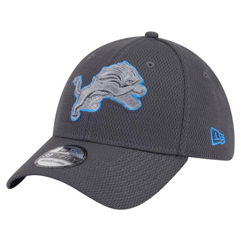 Men's New Era Graphite Detroit Lions  Main 39THIRTY Flex Hat