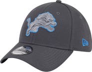 New Era Men's New Era Graphite Detroit Lions Main 39THIRTY Flex Hat