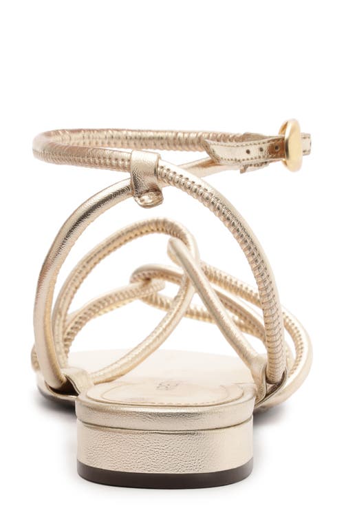 Arezzo Anna Ankle Strap Sandal In Silver