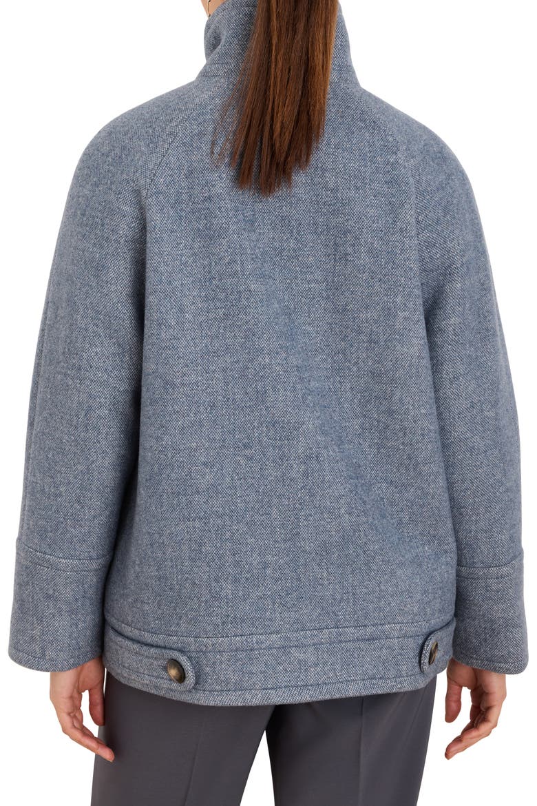Wool & Alpaca Mod Coat, Alternate, color, BLUE MIX