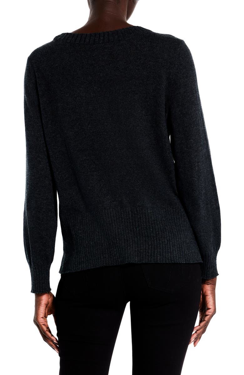NIC+ZOE Falling Frost Cotton Blend Sweater, Alternate, color, 