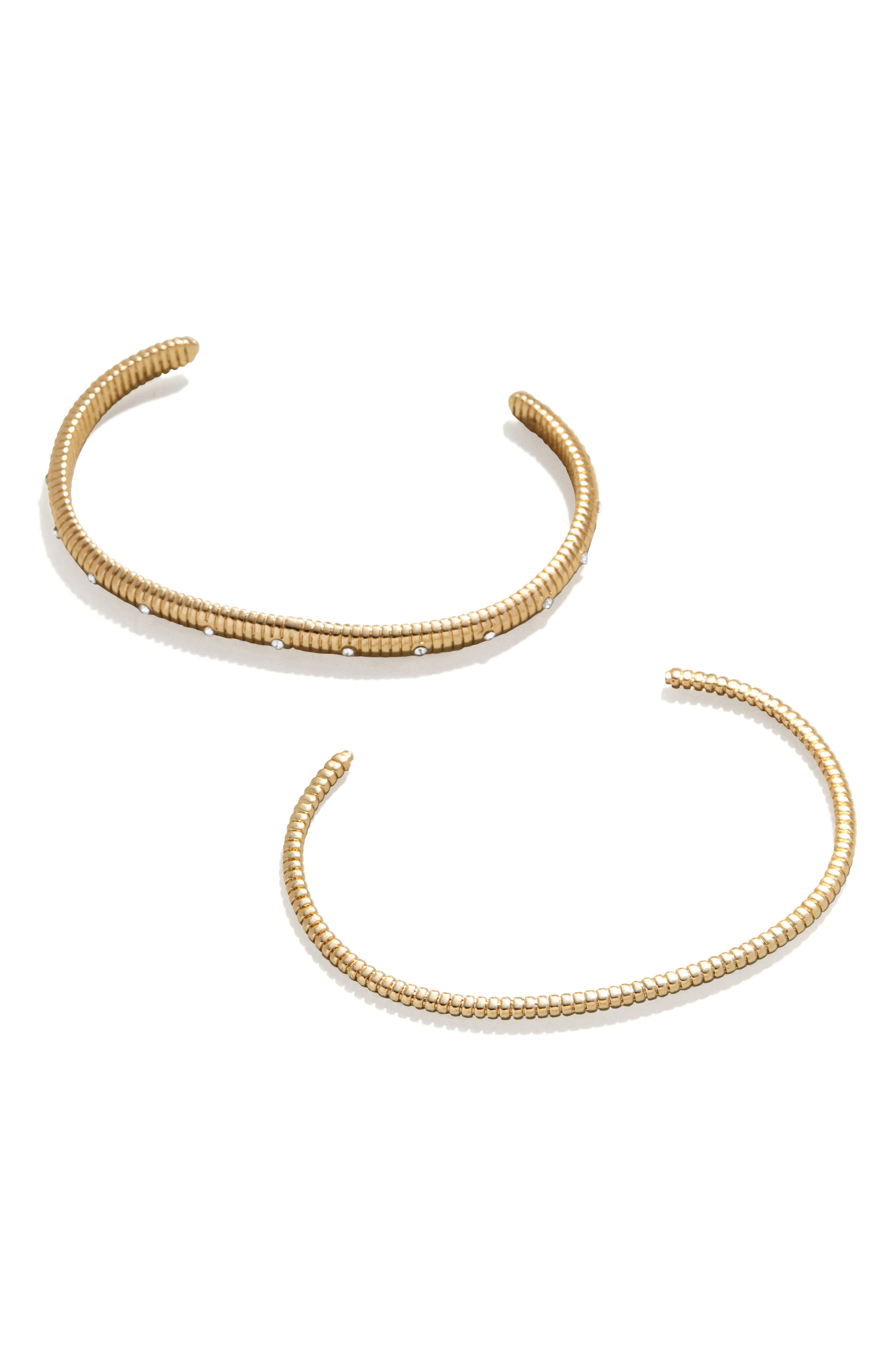 Sabrina Bracelet Set Clear Gold - BaubleBar main image 1