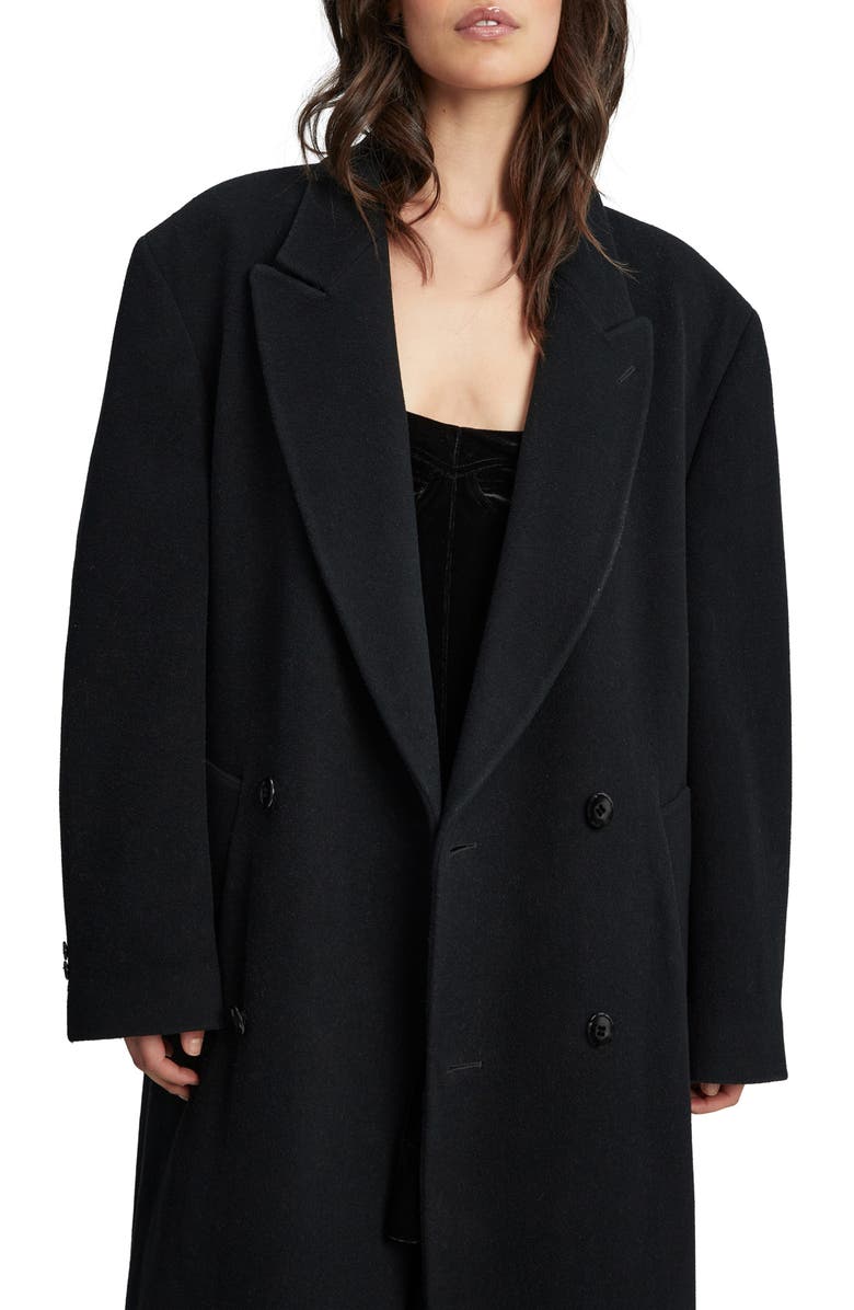 Bardot Oversize Double Breasted Classic Coat, Alternate, color,