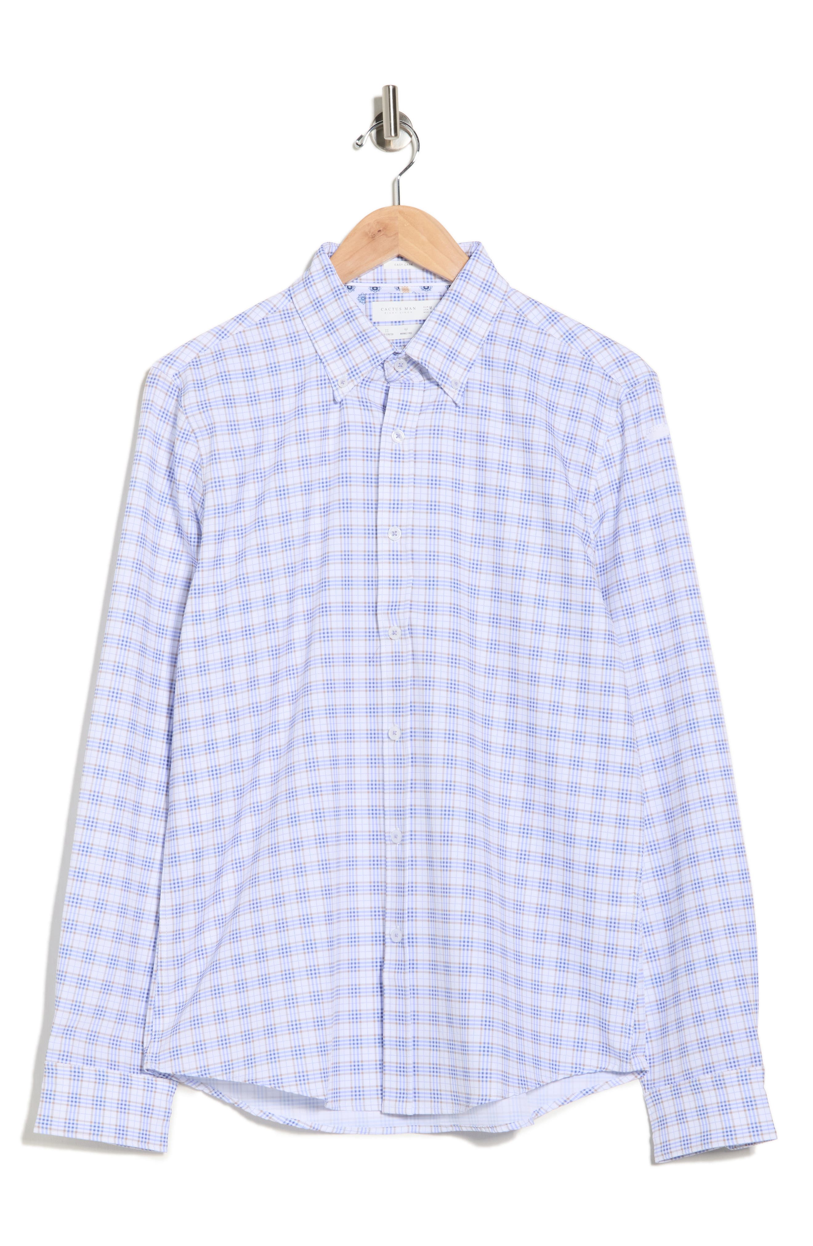 Gingham Button-Up Shirt